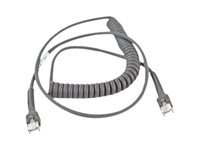 Zebra RS232 Cable - Kabel seriell - 1.83 m - gewickelt - fr Zebra DS4308, DS4608, DS6878, DS7708, DS8108, DS8178, DS9208, DS930