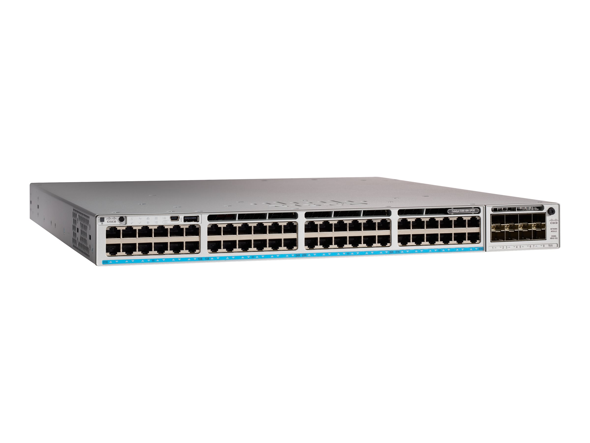 Cisco Meraki Catalyst 9300-48UN - Switch - L3 - managed - 48 x 100/1000/2.5G/5GBase-T (UPOE) - an Rack montierbar