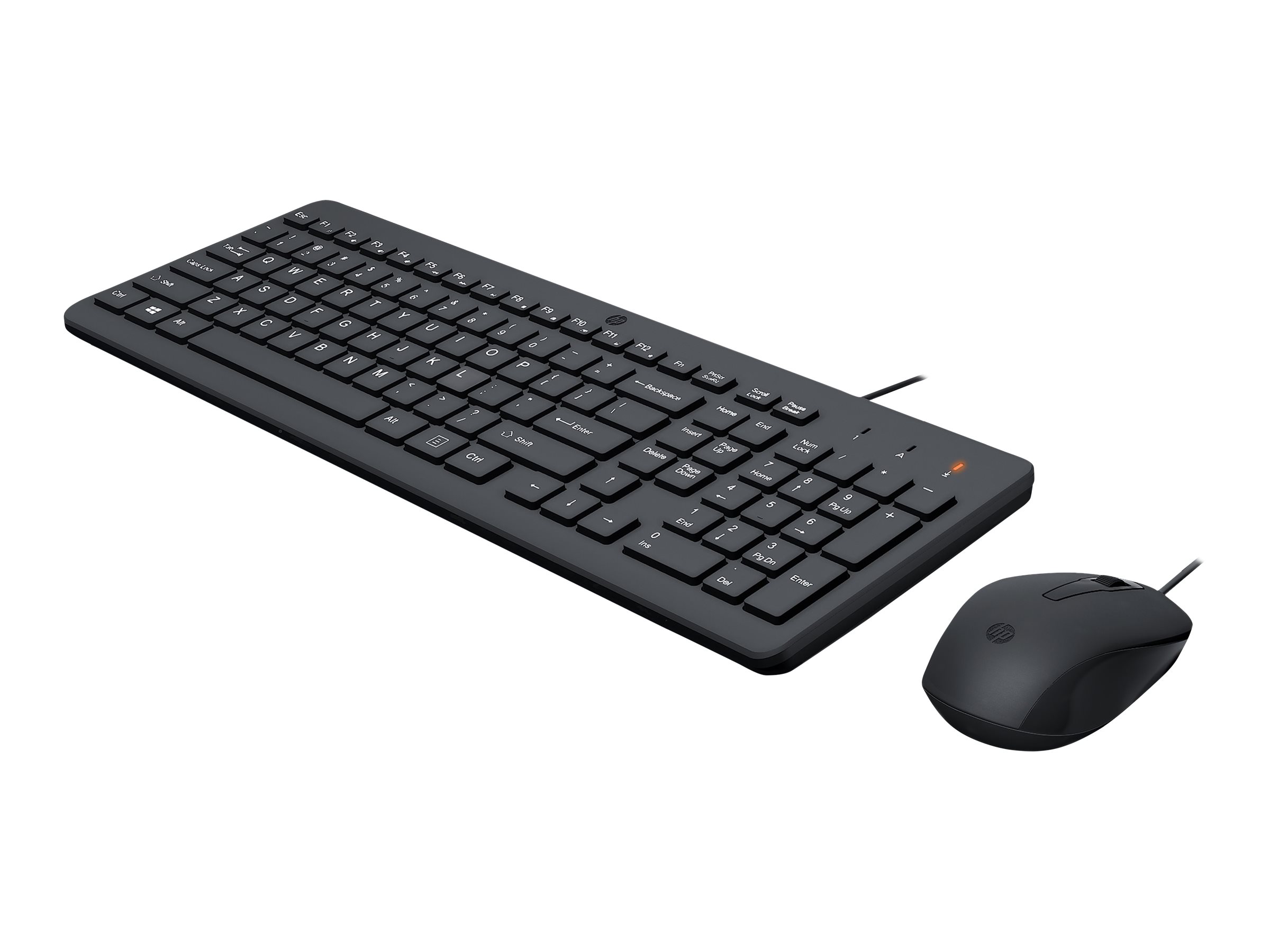 HP 150 - Tastatur-und-Maus-Set - USB - Deutsch - Schwarz - fr HP 21, 27; Laptop 14, 15, 15s; Pavilion Laptop 15