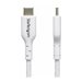 StarTech.com 2m (6.6ft) White USB-C Charging Cable, USB C Cable, USB 2.0 Type-C Laptop Charger Cord, 60W 3A Power Delivery, TPE 