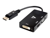 V7 - Externer Videoadapter - DisplayPort - DVI, HDMI, VGA - Schwarz