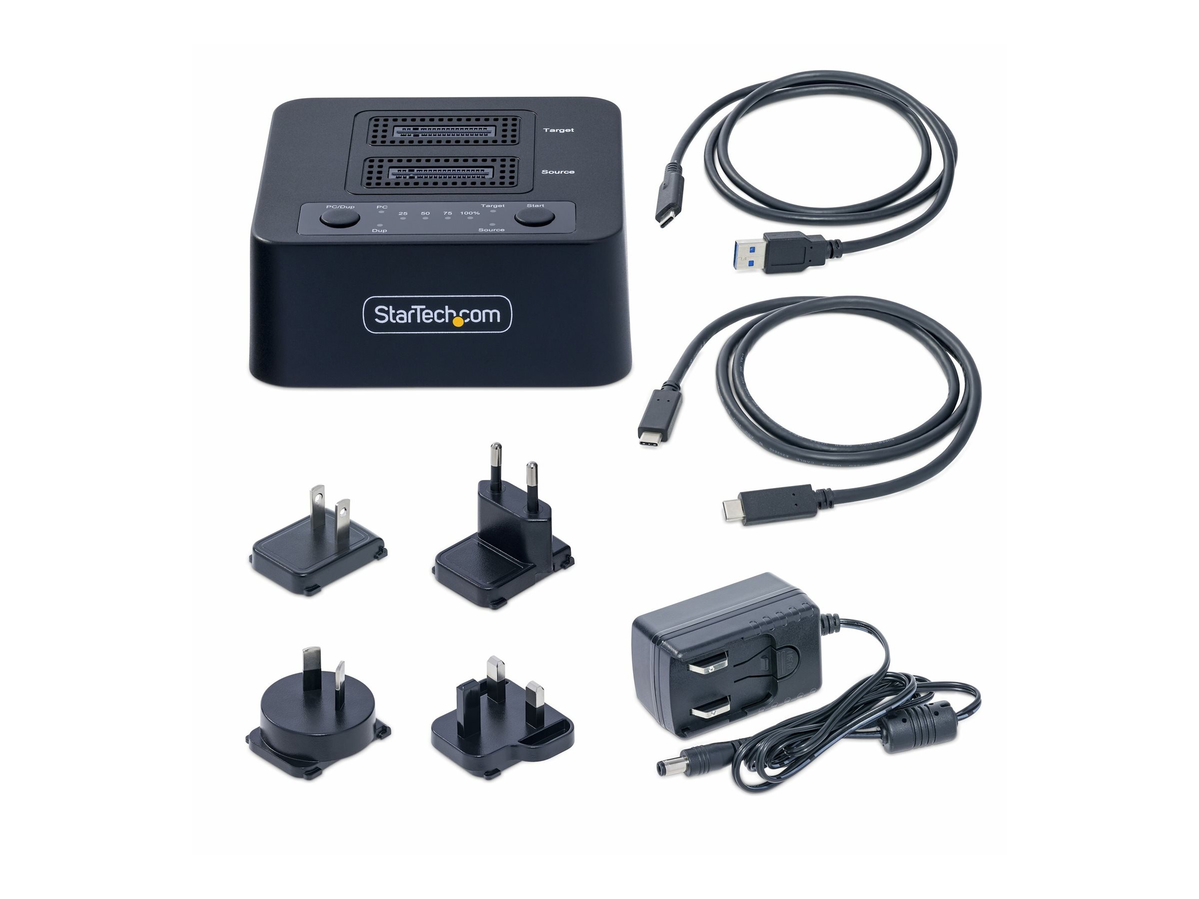 StarTech.com 1:1 Standalone M.2 NVMe Drive Duplicator and Dock - Solid State / Festplattenduplikator - 2 Schchte (PCIe (NVMe)) 