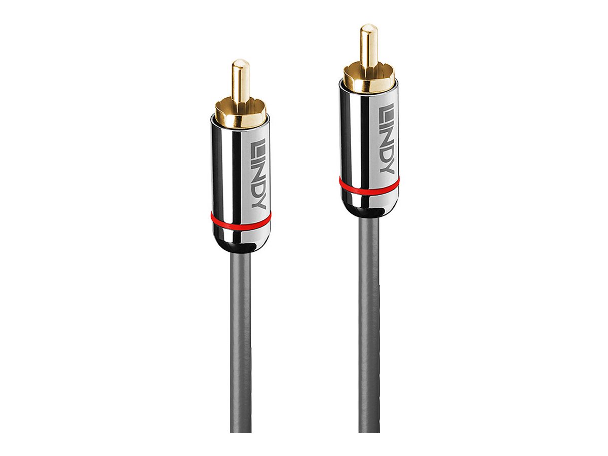 Lindy Cromo Line - Digitales Audio-Kabel (koaxial) - RCA mnnlich zu RCA mnnlich - 2 m - Anthrazit - rund