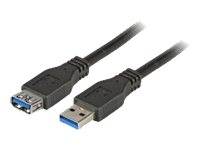 EFB-Elektronik Enhanced - USB-Verlngerungskabel - USB Typ A (W) zu USB Typ A (M) - USB 3.0 - 1.8 m - Schwarz