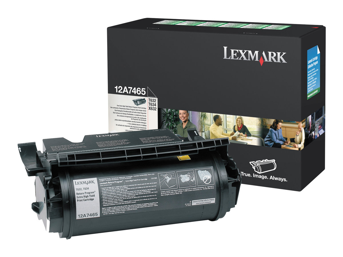 Lexmark - Besonders hohe Ergiebigkeit - Schwarz - Original - Tonerpatrone LCCP, LRP - fr Lexmark T632, T634, T634dtn-32, X632, 