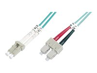 DIGITUS Professional - Patch-Kabel - SC multi-mode (M) zu LC Multi-Mode (M) - 10 m - Glasfaser - Duplex
