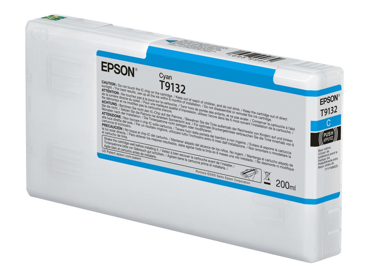 Epson T9132 - 200 ml - Cyan - original - Tintenpatrone - fr SureColor SC-P5000, SC-P5000 STD Spectro, SC-P5000 Violet, SC-P5000