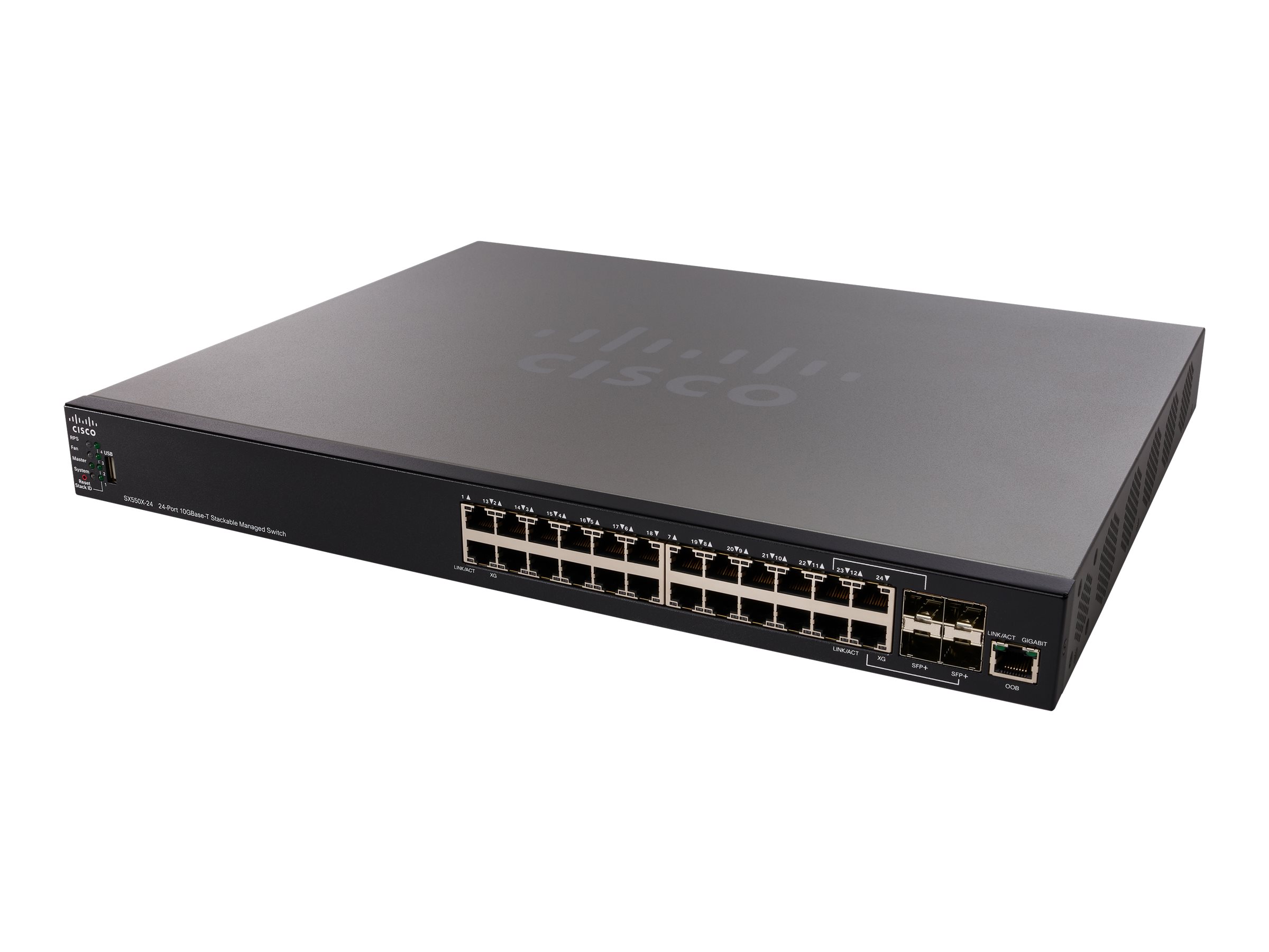 Cisco 550X Series SX550X-24 - Switch - L3 - managed - 20 x 10GBase-T + 4 x C 10 G-Bit SFP+ - Desktop, an Rack montierbar