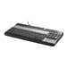 HP POS Keyboard with Magnetic Stripe Reader - Tastatur - USB - QWERTY - Carbonite - fr Engage Flex Mini Retail System; Engage O