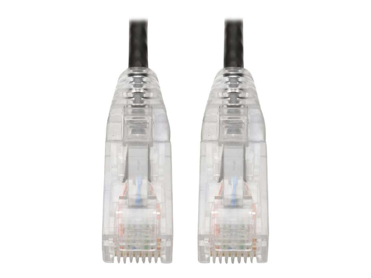 Eaton Tripp Lite Series Cat6 Gigabit Snagless Slim UTP Ethernet Cable (RJ45 M/M), PoE, Black, 1 ft. (0.31 m) - Patch-Kabel - RJ-