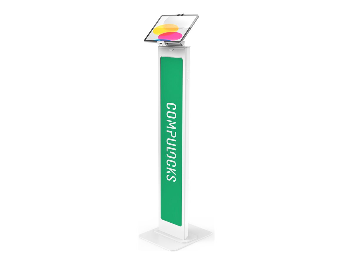 Compulocks Universal Tablet Cling Brandable Floor Stand - Aufstellung - fr Tablett - verriegelbar - Stahl - weiss