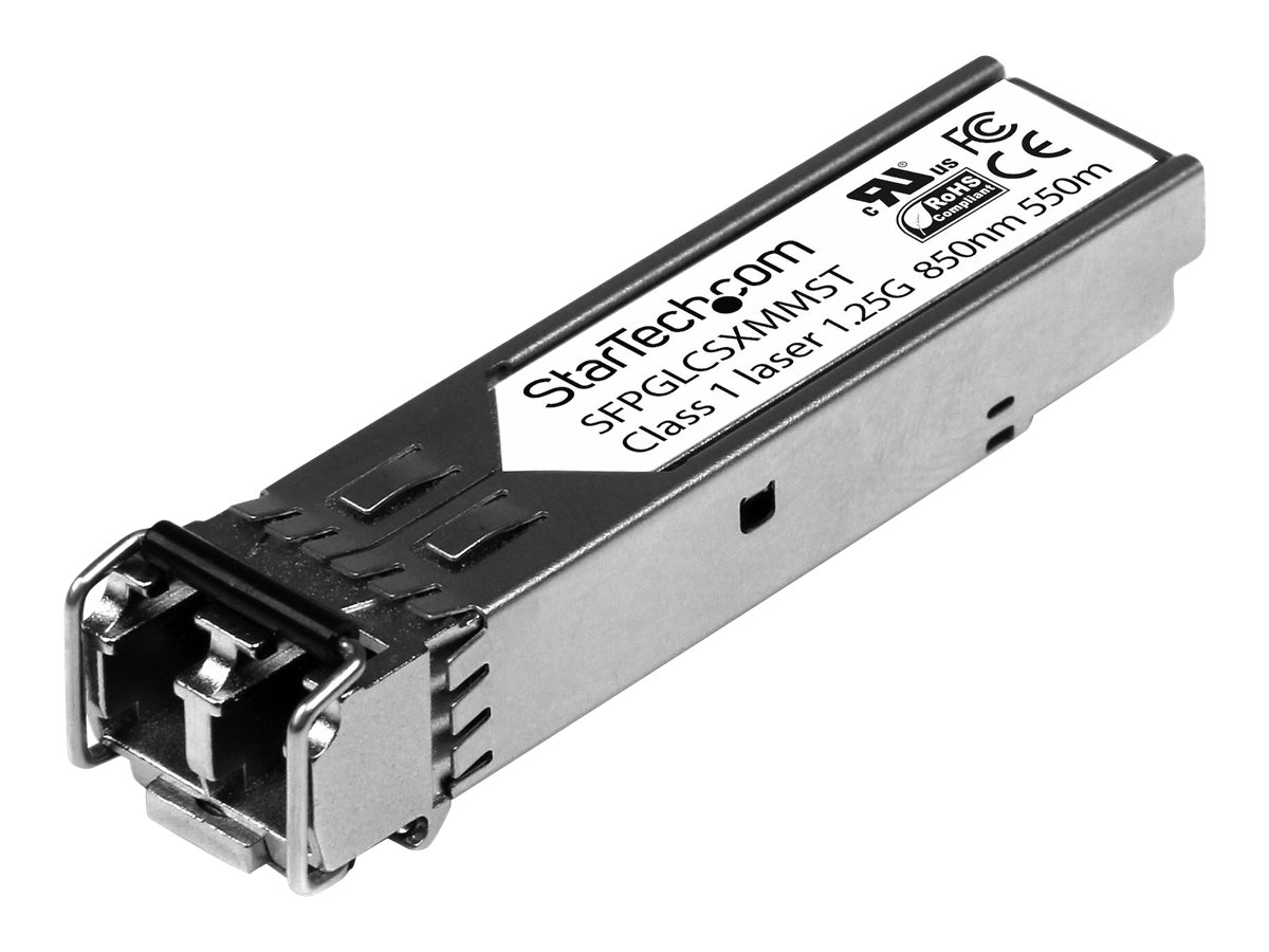 StarTech.com Cisco kompatibel Gigabit SFP Transceiver Modul MM LC - Mini-GBIC bis 550m - Glasfaser Transceiver 850nm 1000Base-SX