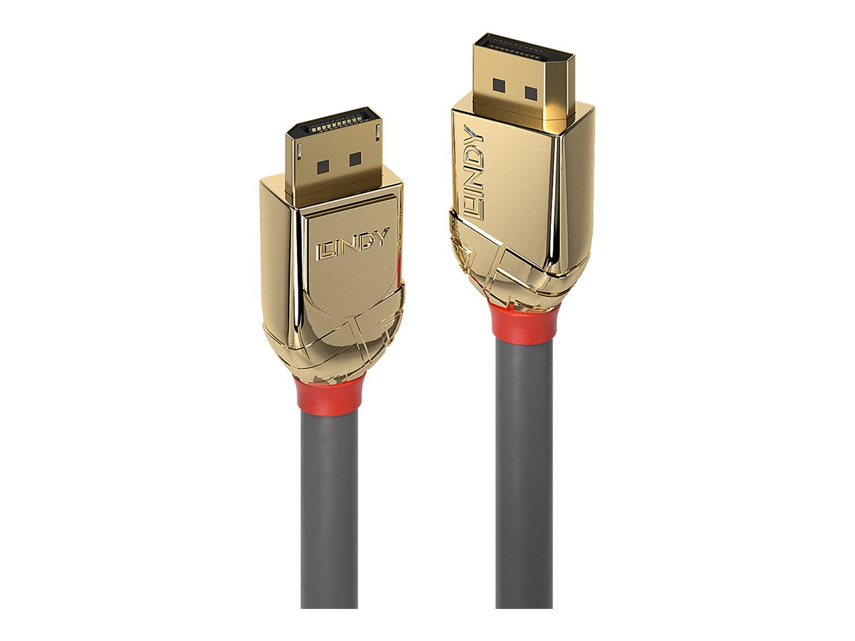 Lindy Gold - DisplayPort-Kabel - DisplayPort (M) zu DisplayPort (M) - DisplayPort 1.2 - 5 m - rund, robust, 4K Untersttzung