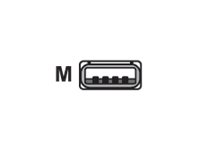 Datalogic - USB-Kabel - RJ-45 (10-polig) (M) zu USB (M) - 2 m - gerader Stecker - fr QuickScan QBT2400, QBT2430, QM2430