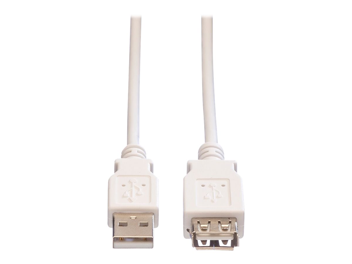 VALUE - USB-Verlngerungskabel - USB (W) zu USB (M) - USB 2.0 - 1.8 m - weiss