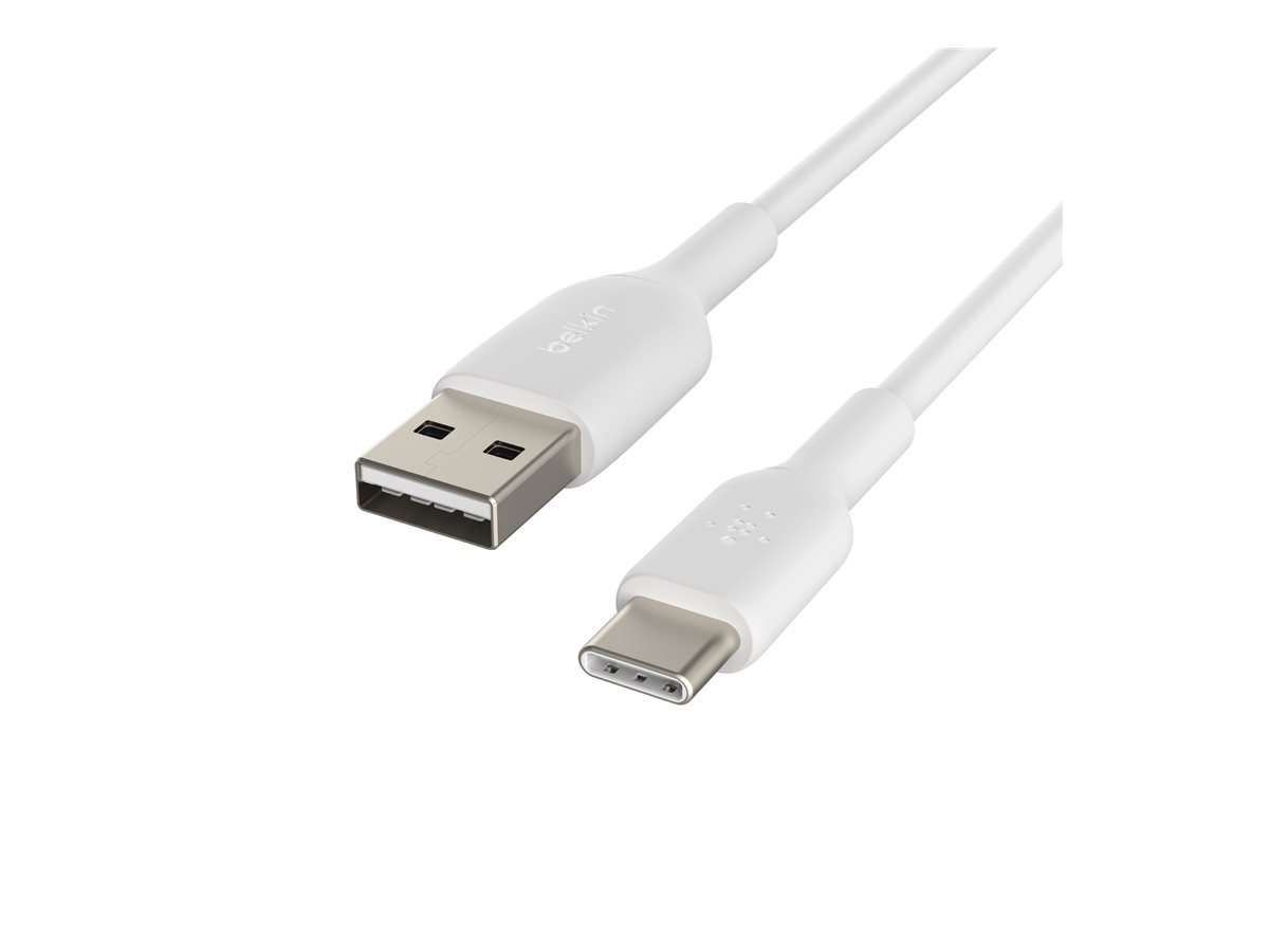 Belkin BOOST CHARGE - USB-Kabel - 24 pin USB-C (M) zu USB (M) - 3 m - weiss