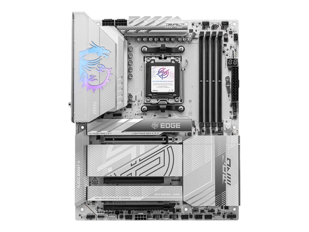 MSI MPG X870E EDGE TI WIFI - Motherboard - ATX - Socket AM5 - AMD X870E Chipsatz - USB4, USB-C 3.2 Gen 2x2, USB-C 3.2 Gen2, USB 