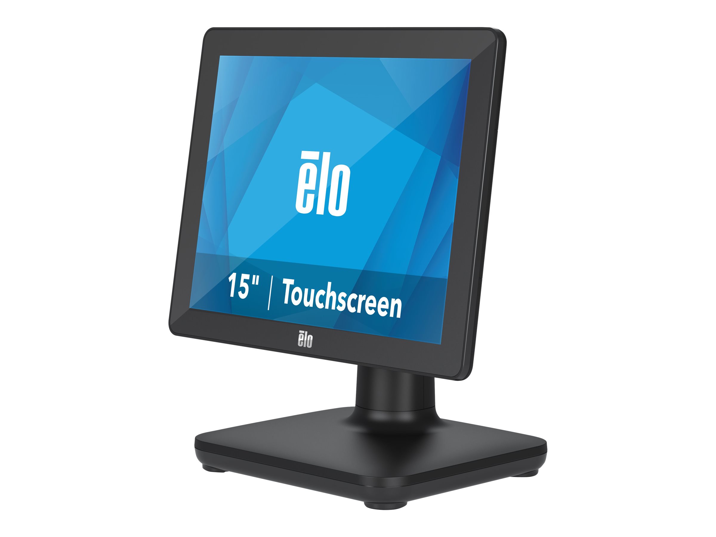 EloPOS System i3 - Standfuss mit I/O-Hub - All-in-One (Komplettlsung) - 1 x Core i3 8100T / 3.1 GHz - RAM 4 GB - SSD 128 GB