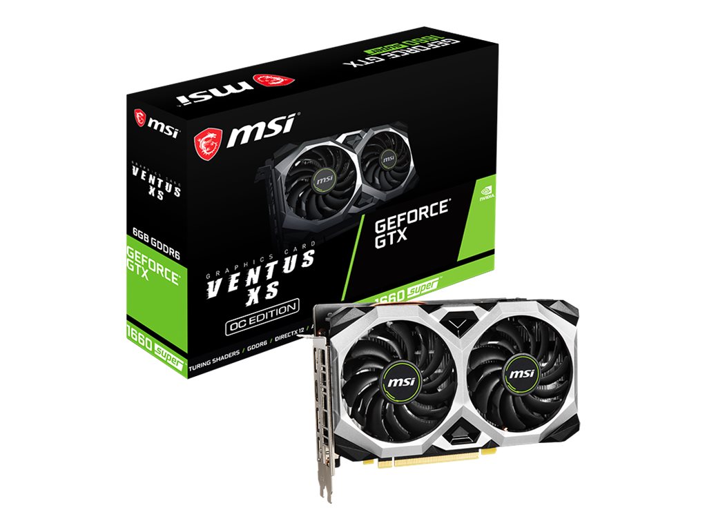 MSI GeForce GTX 1660 SUPER VENTUS XS OC - OC Edition - Grafikkarten - GF GTX 1660 - 6 GB GDDR6 - PCIe 3.0 x16