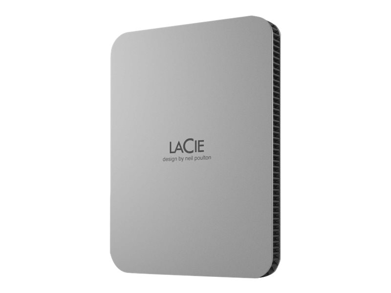 LaCie Mobile Drive STLP2000400 - Festplatte - 2 TB - extern (tragbar) - USB 3.2 Gen 1 (USB-C Steckverbinder) - Moon Silver
