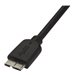 StarTech.com 50cm schlankes SuperSpeed USB 3.0 A auf Micro B Kabel - St/St - USB 3.0 Anschlusskabel - Schwarz - USB-Kabel - Micr