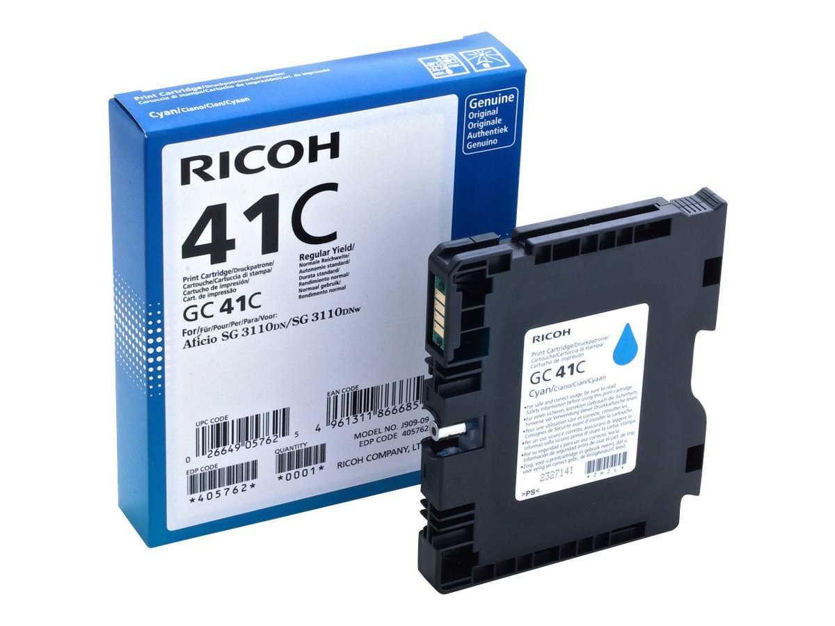 Ricoh - Cyan - Original - Tintenpatrone - fr Ricoh Aficio SG 3100, Aficio SG 3110, Aficio SG 7100, SG 3110, SG 3120