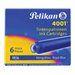 Pelikan 4001 TP/6 - Tintenpatrone - Brilliant Black - 0.8 ml (Packung mit 6)