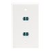 StarTech.com LC to LC Coupler, LC Fiber Coupler, LC/UPC Keystone Jack, Fiber Optic LC Keystone Coupler for Patch Panel - LC to L