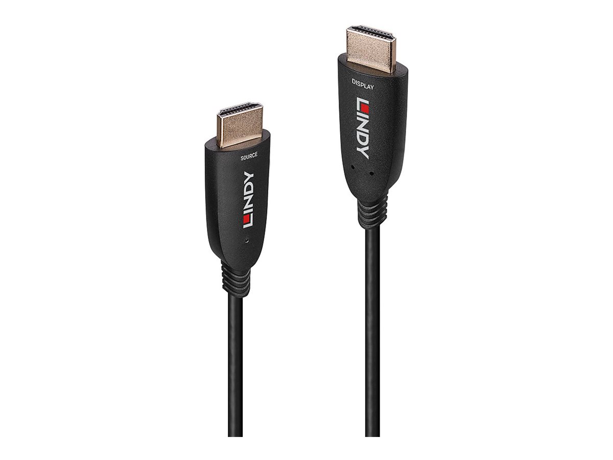 Lindy - HDMI-Kabel - HDMI mnnlich zu HDMI mnnlich - 15 m - Glasfaser - Schwarz
