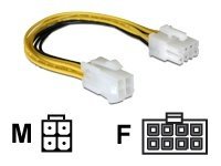 Delock - Adapter fr Power Connector - 4 PIN ATX12V (M) zu 8-poliges EPS12V (W) - 15 cm