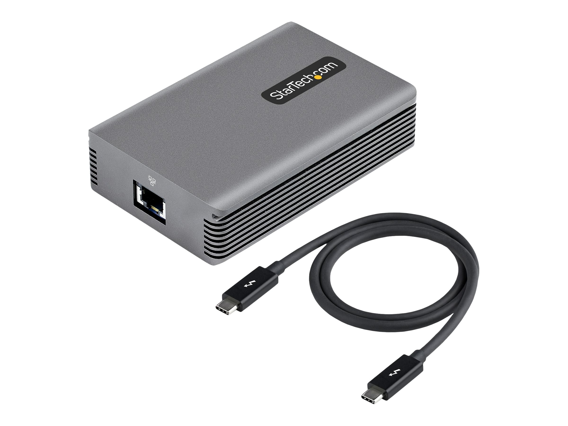StarTech.com Thunderbolt 3 to Ethernet Adapter, 10GbE, Multi-Gigabit, Thunderbolt 3 to RJ45 Network Adapter, 10GBASE-T/5-2.5GBAS