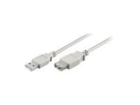 M-CAB - USB-Verlngerungskabel - USB (M) zu USB (W) - USB 2.0 - 5 m - Grau