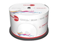 Primeon photo-on-disc ultragloss - 50 x CD-R - 700 MB (80 Min) 52x (CD) - mit Tintenstrahldrucker bedruckbare Oberflche - Spind