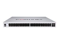 Fortinet ask for better price 12m Warranty FortiSwitch 448E - Switch - L3 - managed - 48 x 10/100/1000 + 4 x 10 Gigabit SFP+ - a