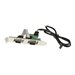 StarTech.com 61cm interner USB Mainboard Header auf Seriell RS232 Adapter - IDC auf RS-232/DB9 Slotblech Adapter - Serieller Ada