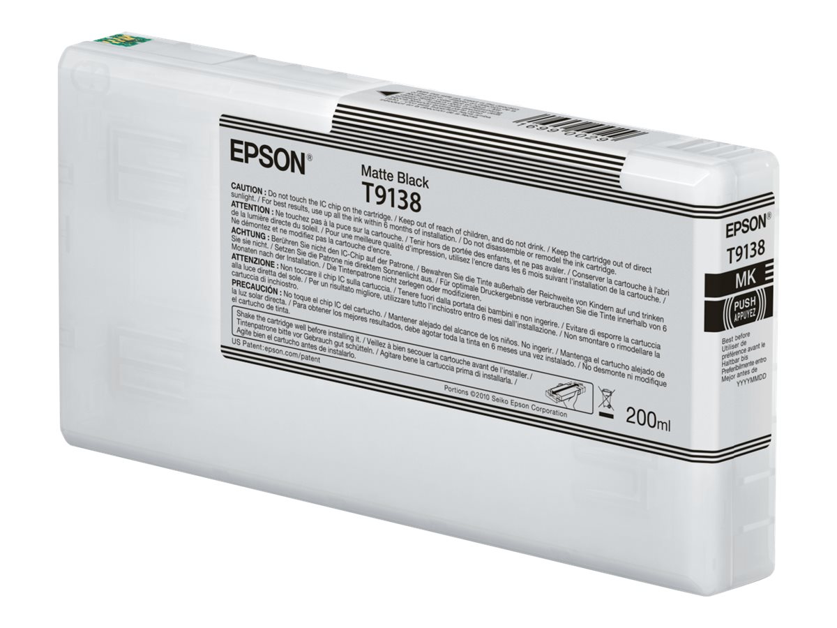 Epson T9138 - 200 ml - mattschwarz - original - Tintenpatrone - fr SureColor SC-P5000, SC-P5000 STD Spectro, SC-P5000 Violet, S