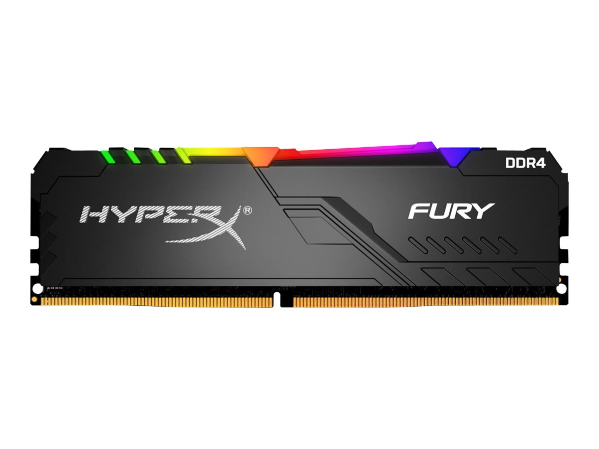 HyperX FURY RGB - DDR4 - Kit - 64 GB: 4 x 16 GB - DIMM 288-PIN - 3200 MHz / PC4-25600