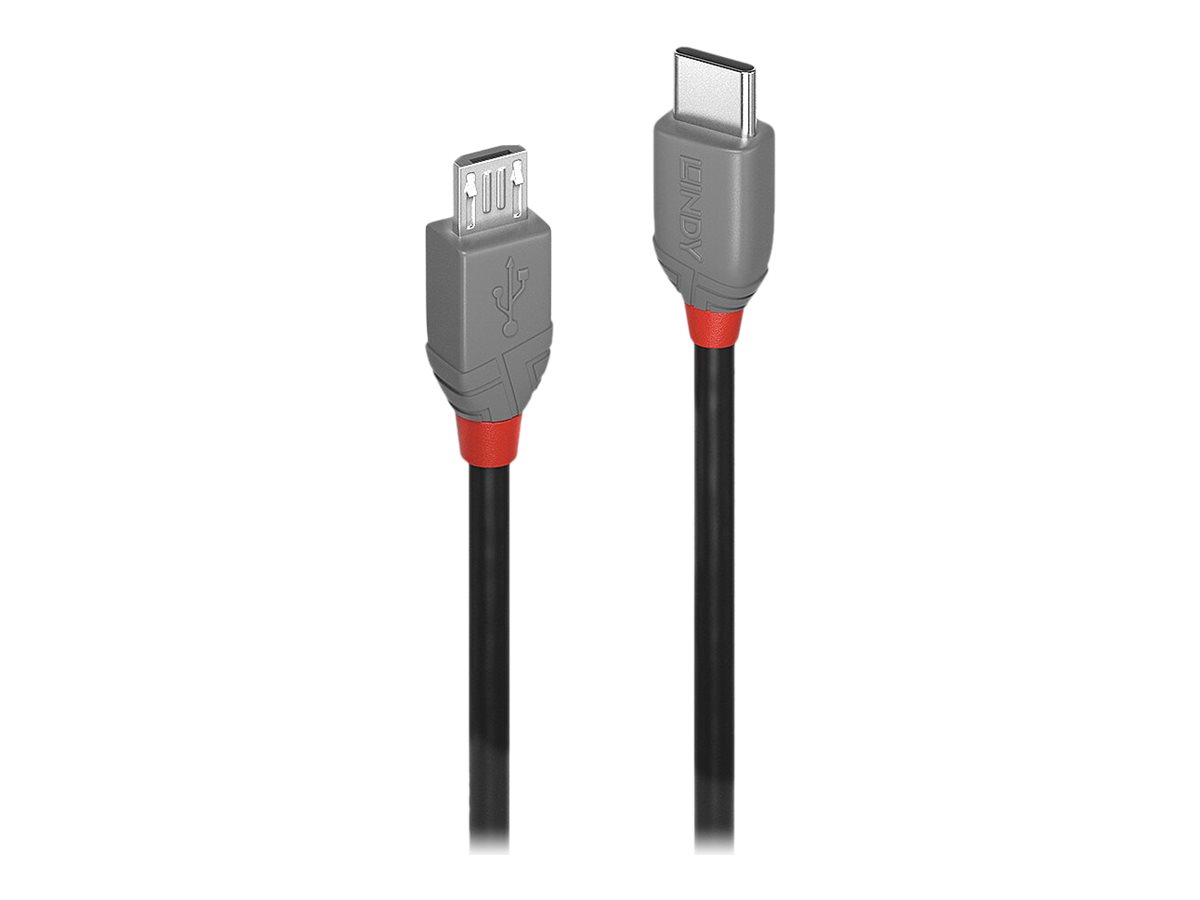Lindy CROMO - USB-Kabel - 24 pin USB-C (M) zu Micro-USB Typ B (M) - USB 2.0 - 1 m
