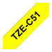 Brother TZe-C51 - Schwarz auf Gelb - Rolle (2,4 cm x 5 m) 1 Kassette(n) Fluoriszierende Bnder - fr Brother PT-D600; P-Touch PT