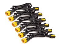APC AP8704S-NA, 1,22 m, Male connector / Female connector, C13-Koppler, C14-Koppler, 10 A, Black,Yellow