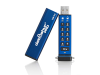 iStorage datAshur Pro USB3 256-bit 4GB, 4 GB, USB Typ-A, 3.0 (3.1 Gen 1), 139 MB/s, Schutzhlle, Blau