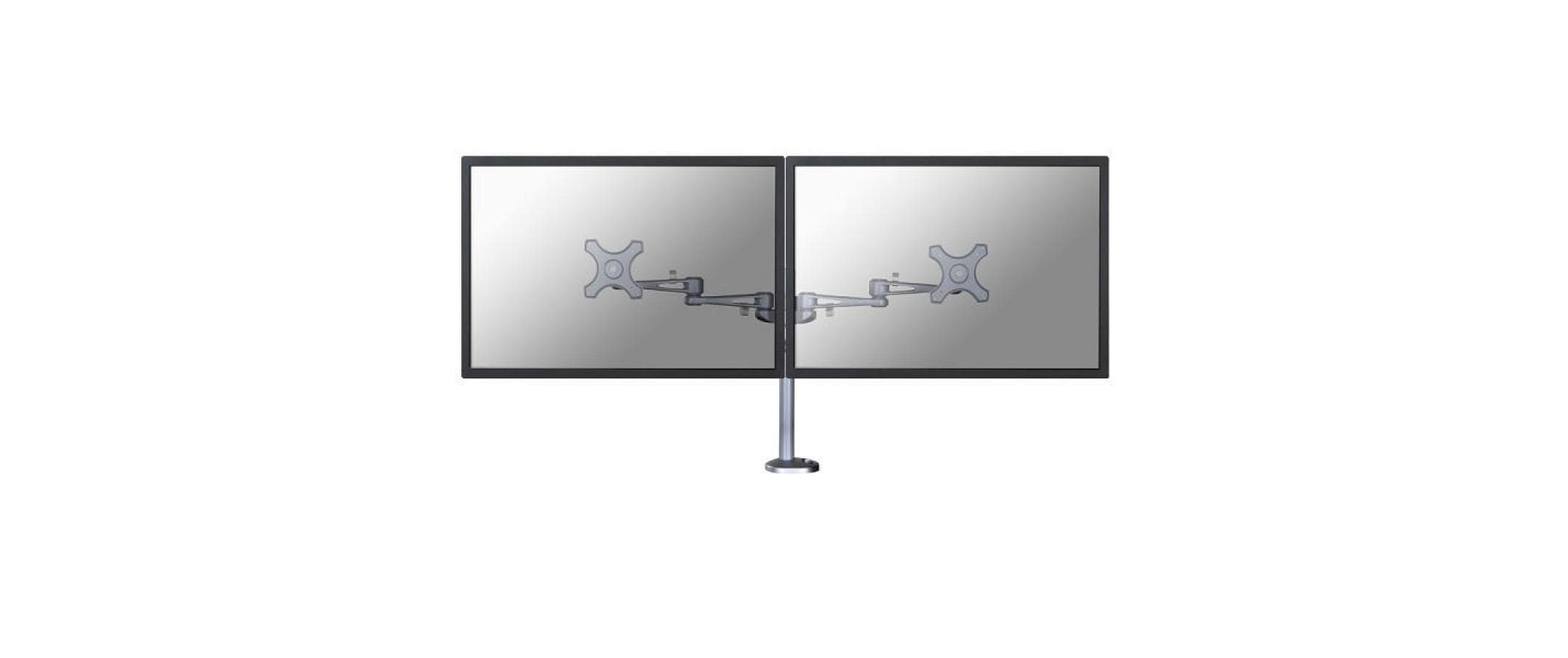 Neomounts FPMA-D935DG - Befestigungskit - full-motion - fr 2 LCD-Displays - Silber - Bildschirmgrsse: 25.4-69 cm (10