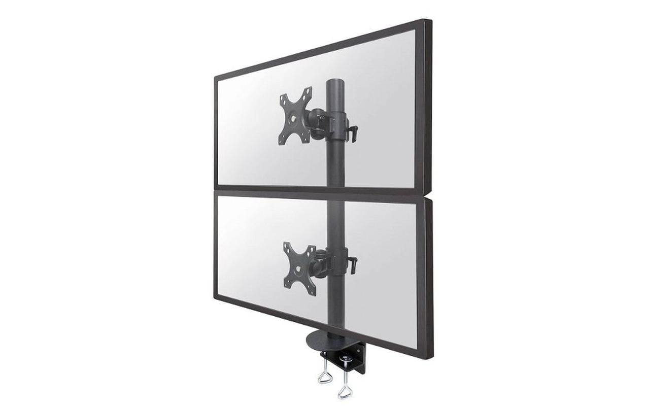 Neomounts FPMA-D960DVPLUS - Befestigungskit - fr 2 LCD-Displays - Stahl - Schwarz - Bildschirmgrsse: 43.2-124.5 cm (17