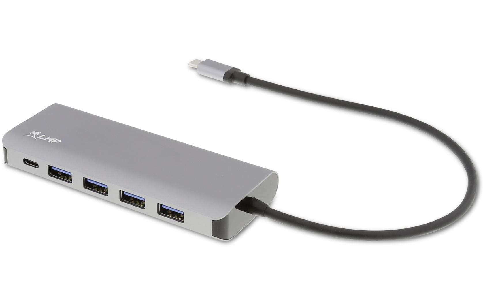 LMP USB-C Hub, 4xUSB-A, 3xUSB-C, Space Grau