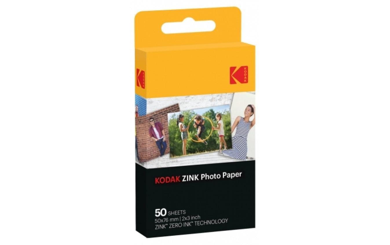 Kodak Zink - Klebstoff - 50 x 76 mm 50 Blatt Fotopapier - für Smile Classic