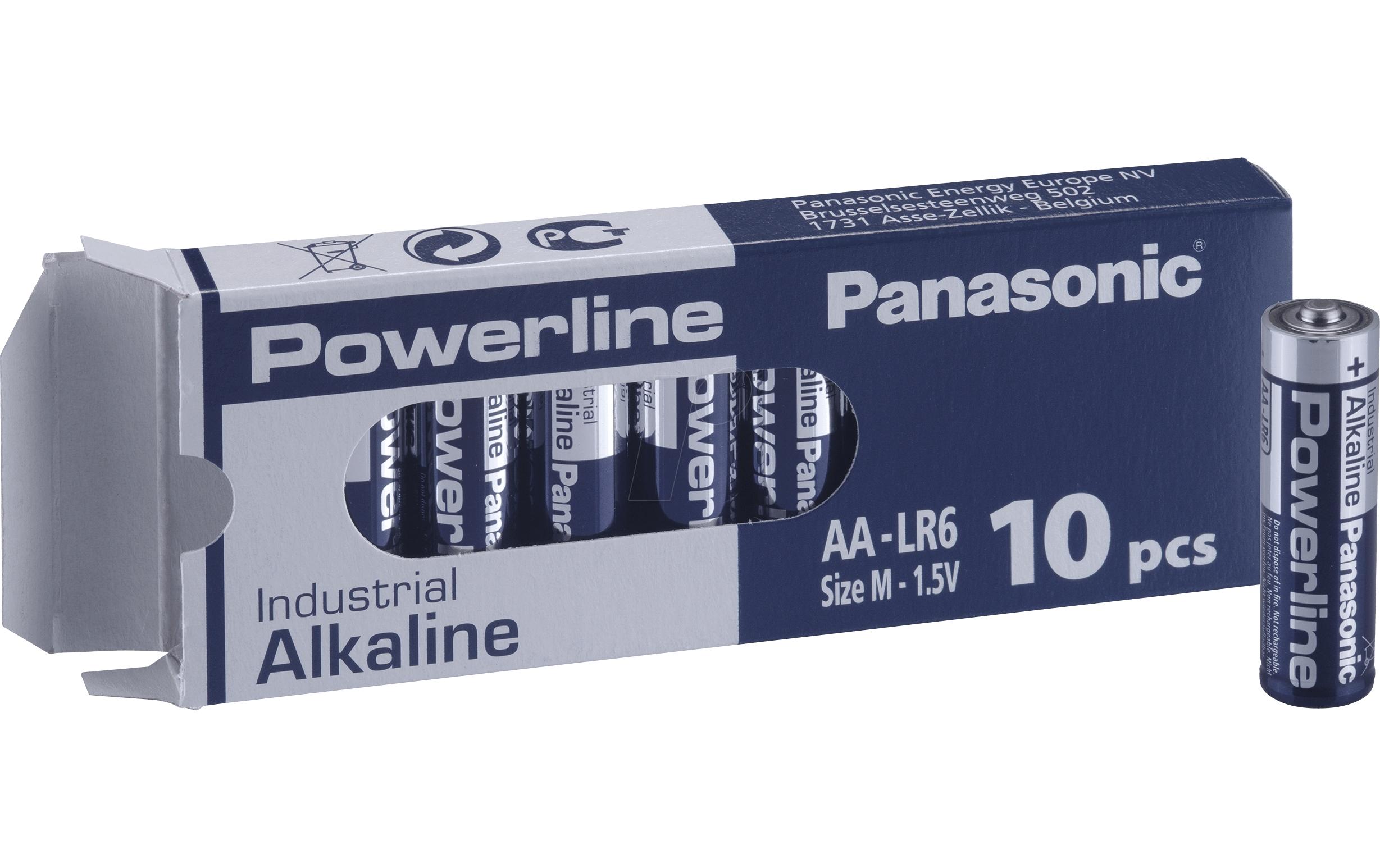 Panasonic Alkaline Powerline Industrial AA