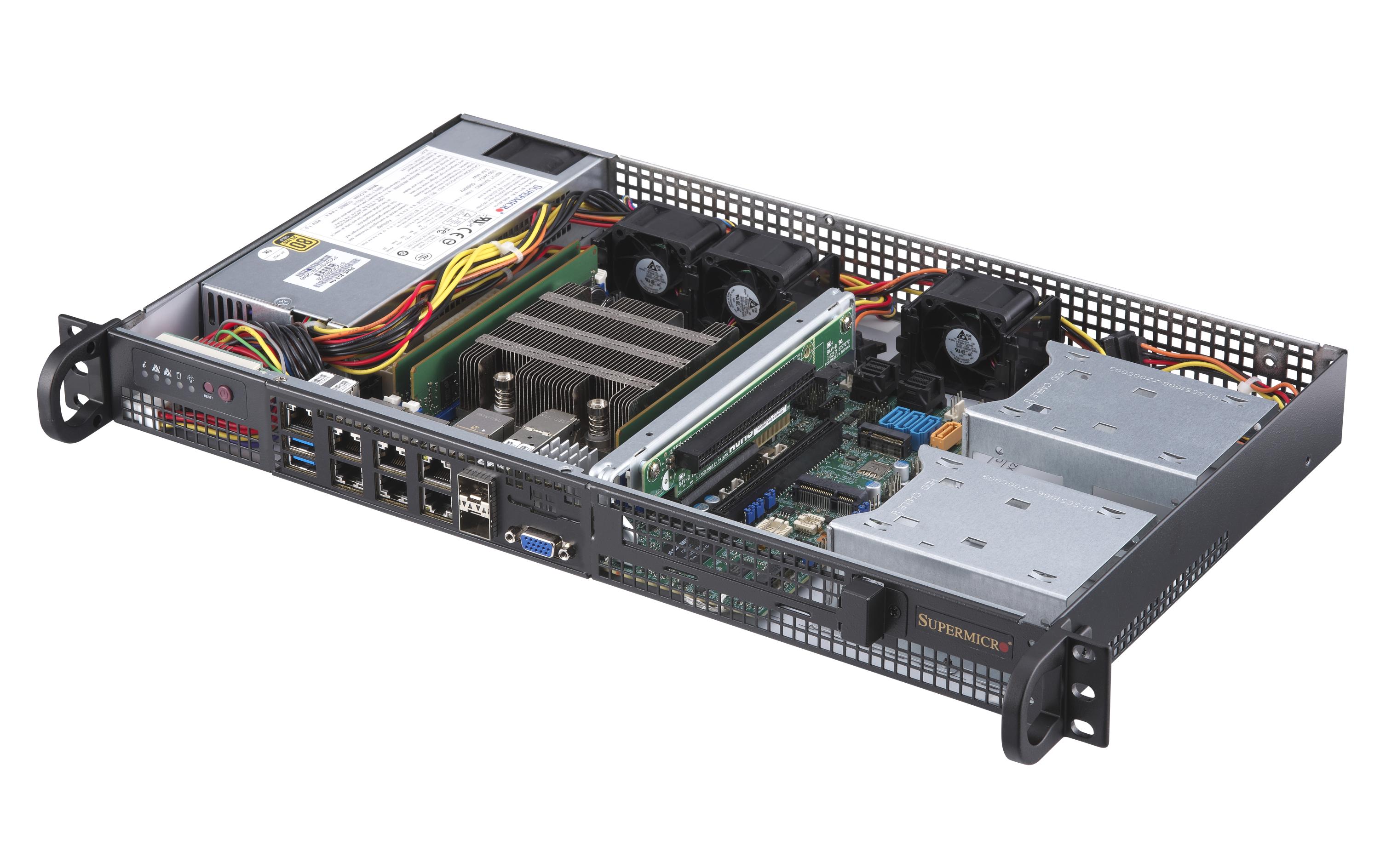 Supermicro SuperServer 5019D-FN8TP - Server - Rack-Montage - 1U - 1 x Xeon D-2146NT - RAM 0 GB
