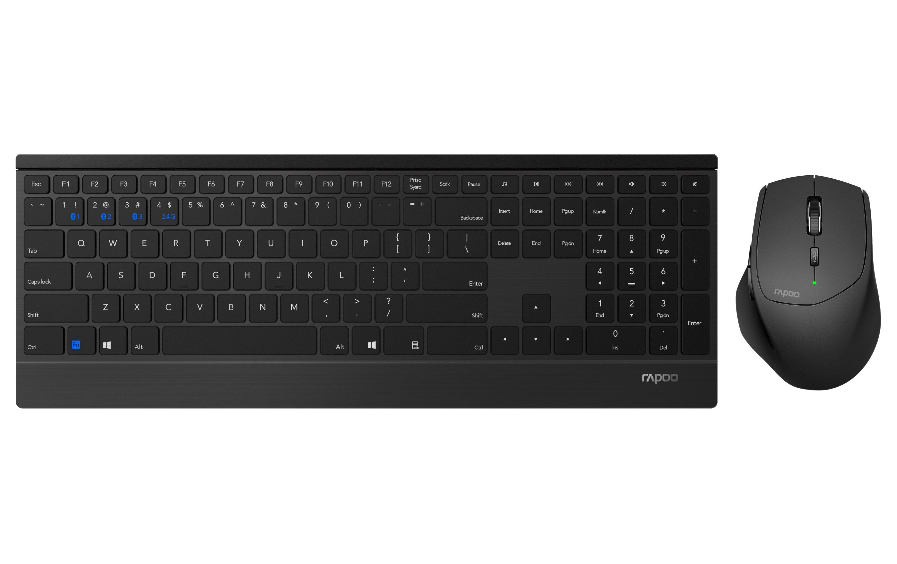 Rapoo Tastatur-Maus-Set 9500M wireless