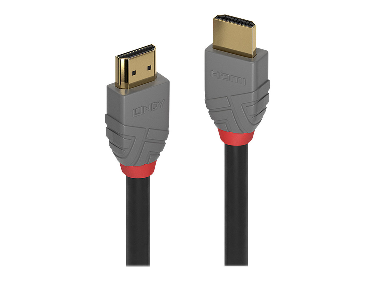 Lindy Anthra Line - HDMI-Kabel mit Ethernet - HDMI mnnlich zu HDMI mnnlich - 7.5 m - Dreifachisolierung - Schwarz