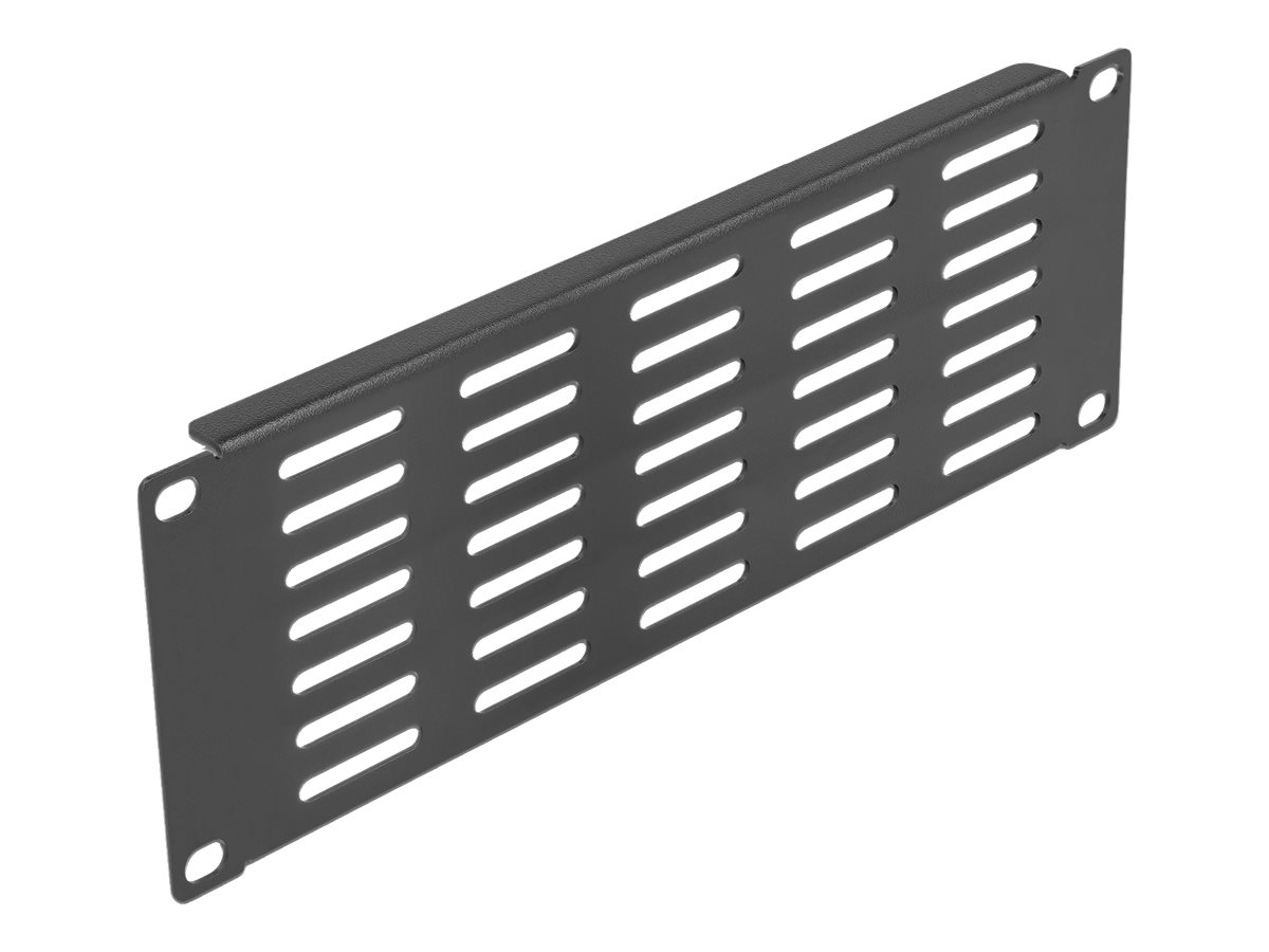 Delock - Halterungs-Belüftungsplatte (horizontal) - Rack montierbar - Schwarz - 2U - 25.4 cm (10